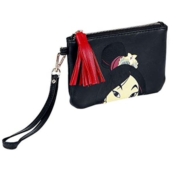 Mulan Mulan Mujer Cartera Negro/Rojo, Poliuretano, poliéster